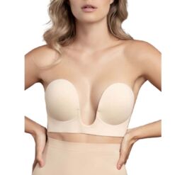 Comprar BYE-BRA - SUJETADOR SIN ASAS EN U BEIGE COPA E al mejor precio - Envíos Discretos
