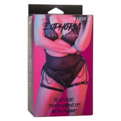 Comprar CALEXOTICS - EUPHORIA ARNÉS DE MUSLO CON CADENAS PREMIUM TALLA PLUS al mejor precio - Envíos Discretos