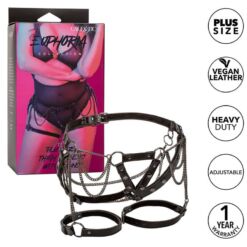 Comprar CALEXOTICS - EUPHORIA ARNÉS DE MUSLO CON CADENAS PREMIUM TALLA PLUS al mejor precio - Envíos Discretos