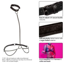 Comprar CALEXOTICS - EUPHORIA COLLAR HALTER Y CORREA CON CADENA al mejor precio - Envíos Discretos