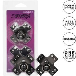 Comprar CALEXOTICS - EUPHORIA PEZONERAS JUNTA TÓRICA NEGRO al mejor precio - Envíos Discretos