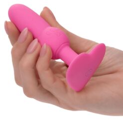 Comprar CALEXOTICS - FIRST TIME PLUG ANAL CON CUENCAS 10 VIBRACIONES ROSA al mejor precio - Envíos Discretos