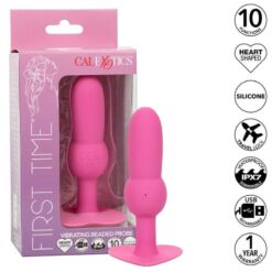Comprar CALEXOTICS - FIRST TIME PLUG ANAL CON CUENCAS 10 VIBRACIONES ROSA al mejor precio - Envíos Discretos