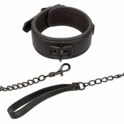 Comprar CALEXOTICS - NOCTURNAL COLLAR Y CORREA CUERO AJUSTABLE NEGRO al mejor precio - Envíos Discretos