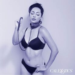 Comprar CALEXOTICS - NOCTURNAL COLLAR Y CORREA CUERO AJUSTABLE NEGRO al mejor precio - Envíos Discretos