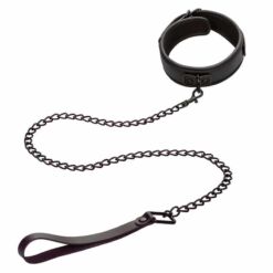 Comprar CALEXOTICS - NOCTURNAL COLLAR Y CORREA CUERO AJUSTABLE NEGRO al mejor precio - Envíos Discretos