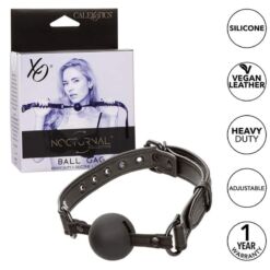 Comprar CALEXOTICS - NOCTURNAL MORDAZA DE BOLA SILICONA NEGRO al mejor precio - Envíos Discretos