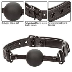 Comprar CALEXOTICS - NOCTURNAL MORDAZA DE BOLA SILICONA NEGRO al mejor precio - Envíos Discretos