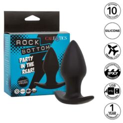 Comprar CALEXOTICS - ROCK BOTTOM PERFECT PLUG ANAL 10 VIBRACIONES SILICONA NEGRO al mejor precio - Envíos Discretos