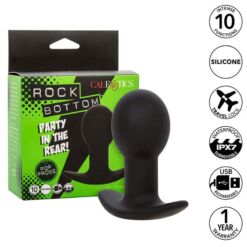 Comprar CALEXOTICS - ROCK BOTTOM PLUG ANAL 10 VIBRACIONES SILICONA NEGRO al mejor precio - Envíos Discretos
