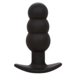 Comprar CALEXOTICS - ROCK BOTTOM PLUG ANAL CON CUENTAS 10 VIBRACIONES SILICONA NEGRO al mejor precio - Envíos Discretos