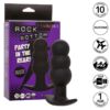 Comprar CALEXOTICS - ROCK BOTTOM PLUG ANAL CON CUENTAS 10 VIBRACIONES SILICONA NEGRO al mejor precio - Envíos Discretos