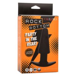 Comprar CALEXOTICS - ROCK BOTTOM PLUG ANAL CÓNICO 10 VIBRACIONES SILICONA NEGRO al mejor precio - Envíos Discretos
