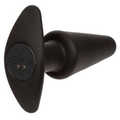 Comprar CALEXOTICS - ROCK BOTTOM PLUG ANAL CÓNICO 10 VIBRACIONES SILICONA NEGRO al mejor precio - Envíos Discretos
