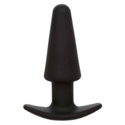 Comprar CALEXOTICS - ROCK BOTTOM PLUG ANAL CÓNICO 10 VIBRACIONES SILICONA NEGRO al mejor precio - Envíos Discretos