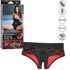 Comprar CALEXOTICS - SCANDAL SET DE BRAGUITAS SIN ENTREPIERNAS CON DILDO TALLA S/M al mejor precio - Envíos Discretos