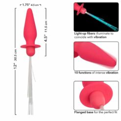 Comprar CALEXOTICS - SOUTHERN LIGHTS LIGHT UP PLUG ANAL CON LUCES 10 VIBRACIONES SILICONA ROSA al mejor precio - Envíos Discretos