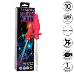 Comprar CALEXOTICS - SOUTHERN LIGHTS LIGHT UP PLUG ANAL CON LUCES 10 VIBRACIONES SILICONA ROSA al mejor precio - Envíos Discretos