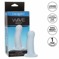 Comprar CALEXOTICS - WAVE RIDER PLUG ANAL ESPUMA AZUL al mejor precio - Envíos Discretos