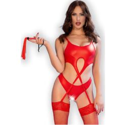 Comprar CHILIROSE - CR 4625 SET CUATRO PIEZAS CROTCHLESS ROJO S al mejor precio - Envíos Discretos