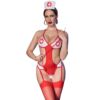 Comprar CHILIROSE - CR 4631 BODY ENFERMERA CROTCHLESS ROJO S/M al mejor precio - Envíos Discretos
