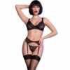 Comprar CHILIROSE - CR 4692 SET CUATRO PIEZAS NEGRO S al mejor precio - Envíos Discretos