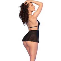 Comprar CHILIROSE - CR 4720 BABYDOLL & TANGA NEGRO L al mejor precio - Envíos Discretos