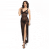 Comprar CHILIROSE - CR 4723 BABYDOLL LARGO & TANGA NEGRO M al mejor precio - Envíos Discretos