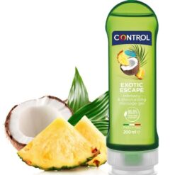 Comprar CONTROL - 2 EN 1 MASSAGE & PLEASURE EXOTIC 200 ML al mejor precio - Envíos Discretos
