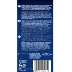 Comprar CONTROL - ADAPTA NATURE XL PRESERVATIVOS 12 UNIDADES al mejor precio - Envíos Discretos