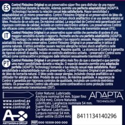 Comprar CONTROL - FINISSIMO PRESERVATIVOS 3 UNIDADES al mejor precio - Envíos Discretos