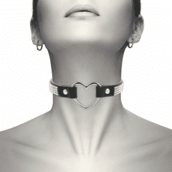 Comprar COQUETTE CHIC DESIRE - CHOKER CUERO VEGANO CORAZON al mejor precio - Envíos Discretos