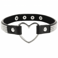 Comprar COQUETTE CHIC DESIRE - CHOKER CUERO VEGANO CORAZON al mejor precio - Envíos Discretos