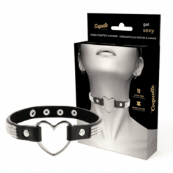 Comprar COQUETTE CHIC DESIRE - CHOKER CUERO VEGANO CORAZON al mejor precio - Envíos Discretos