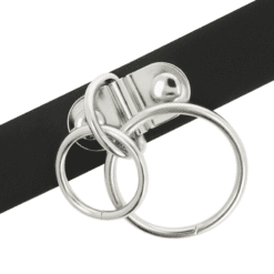 Comprar COQUETTE CHIC DESIRE - CHOKER CUERO VEGANO DOBLE ANILLA al mejor precio - Envíos Discretos