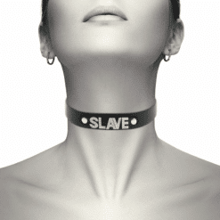Comprar COQUETTE CHIC DESIRE - CHOKER CUERO VEGANO SLAVE al mejor precio - Envíos Discretos