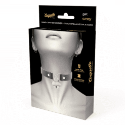 Comprar COQUETTE CHIC DESIRE - COLLAR CUERO VEGANO ACCESORIO CORAZÓN CON LLAVE al mejor precio - Envíos Discretos