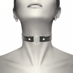 Comprar COQUETTE CHIC DESIRE - COLLAR CUERO VEGANO ACCESORIO WOMAN CORAZÓN al mejor precio - Envíos Discretos