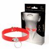 Comprar COQUETTE CHIC DESIRE - COLLAR CUERO VEGANO ROJO ACCESORIO WOMAN FETISH al mejor precio - Envíos Discretos