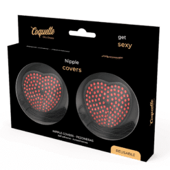 Comprar COQUETTE CHIC DESIRE - CUBRE PEZONES ROJO / NEGRO al mejor precio - Envíos Discretos
