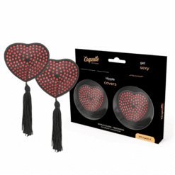 Comprar COQUETTE CHIC DESIRE - CUBRE PEZONES ROJO / NEGRO al mejor precio - Envíos Discretos