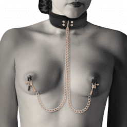 Comprar COQUETTE CHIC DESIRE - FANTASY COLLAR CON PINZAS PEZONES CON FORRO DE NEOPRENO al mejor precio - Envíos Discretos