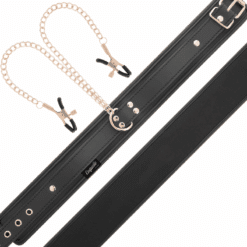 Comprar COQUETTE CHIC DESIRE - FANTASY COLLAR CON PINZAS PEZONES CON FORRO DE NEOPRENO al mejor precio - Envíos Discretos