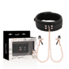 Comprar COQUETTE CHIC DESIRE - FANTASY COLLAR CON PINZAS PEZONES CON FORRO DE NEOPRENO al mejor precio - Envíos Discretos