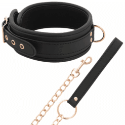 Comprar COQUETTE CHIC DESIRE - FANTASY COLLAR CUERO VEGANO CON CORREA Y FORRO DE NEOPRENO al mejor precio - Envíos Discretos