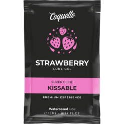 Comprar COQUETTE CHIC DESIRE - POCKET LUBRICANTE KISSABLE BASE AGUA FRESA 10 ML al mejor precio - Envíos Discretos