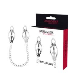 Comprar DARKNESS - ABRAZADERA PEZONES METAL CON CADENA al mejor precio - Envíos Discretos