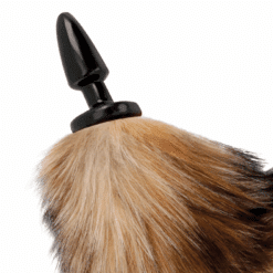 Comprar DARKNESS - COLA NATURAL CON PLUG ANAL SILICONA 10 CM al mejor precio - Envíos Discretos