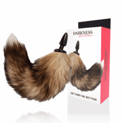 Comprar DARKNESS - COLA NATURAL CON PLUG ANAL SILICONA 10 CM al mejor precio - Envíos Discretos