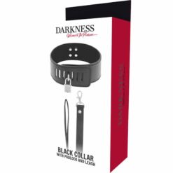 Comprar DARKNESS - COLLAR BDSM CON CANDADO NEGRO al mejor precio - Envíos Discretos